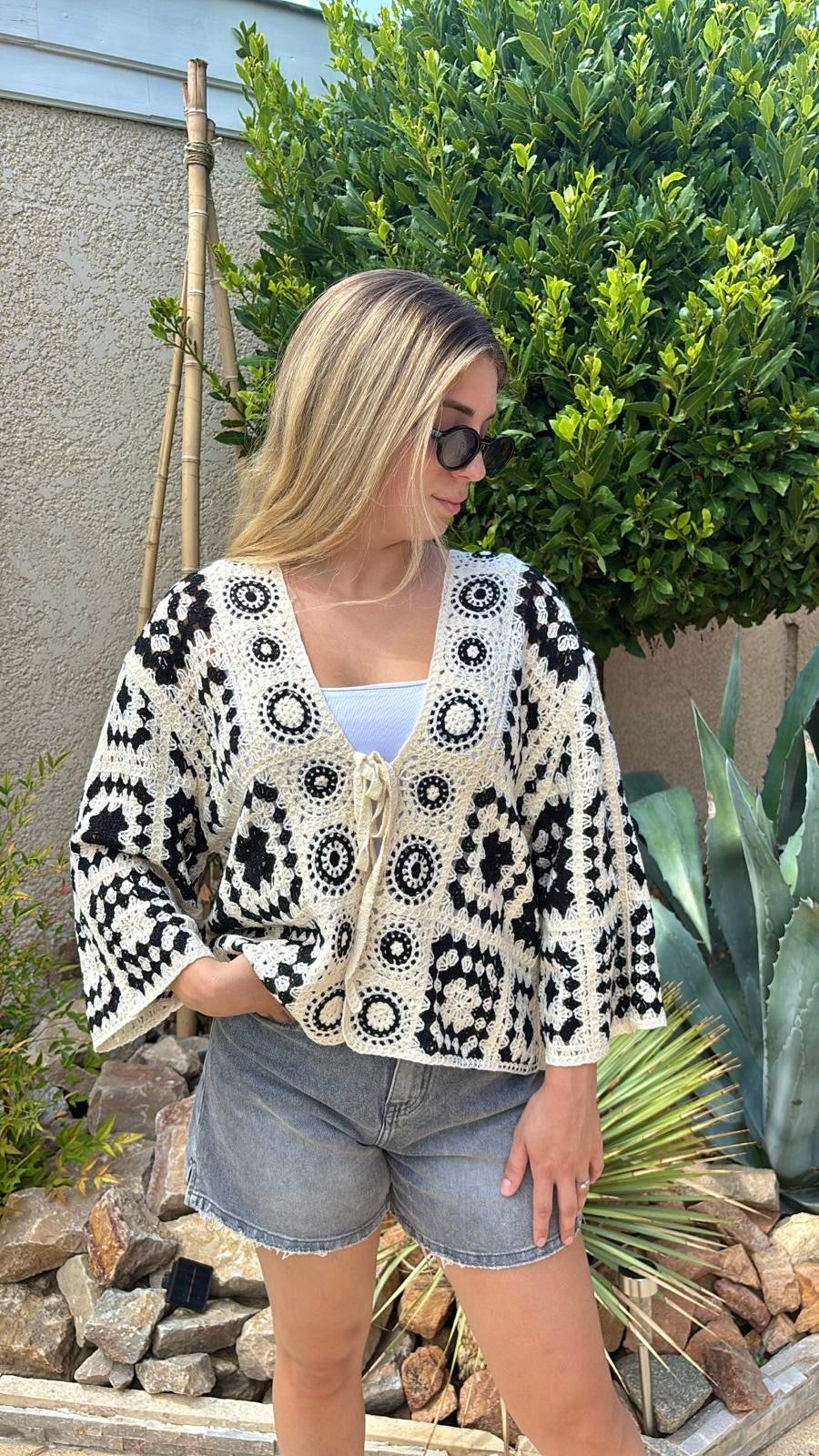 Gilet crochet Bohème