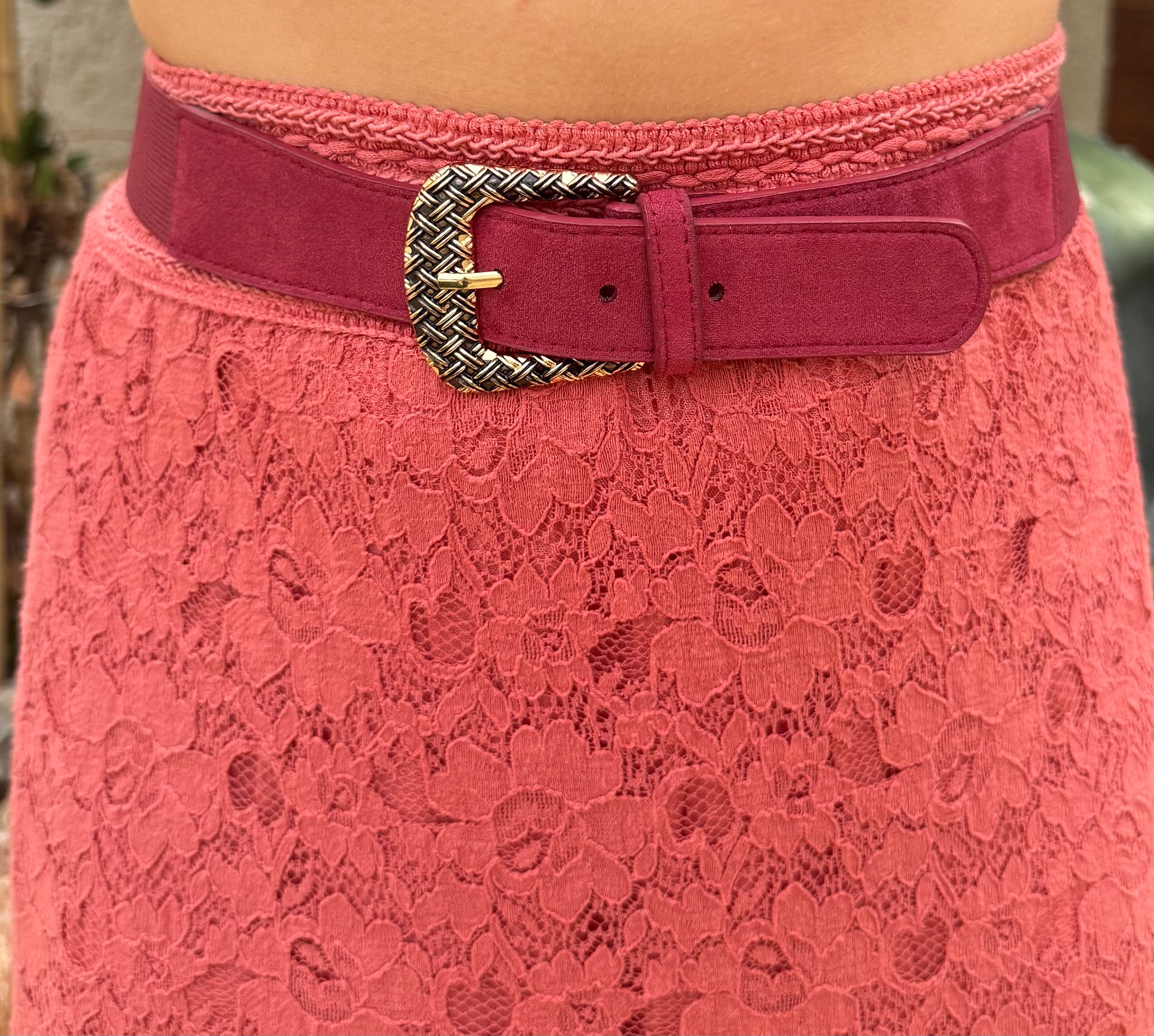 Ceinture boucle tressée