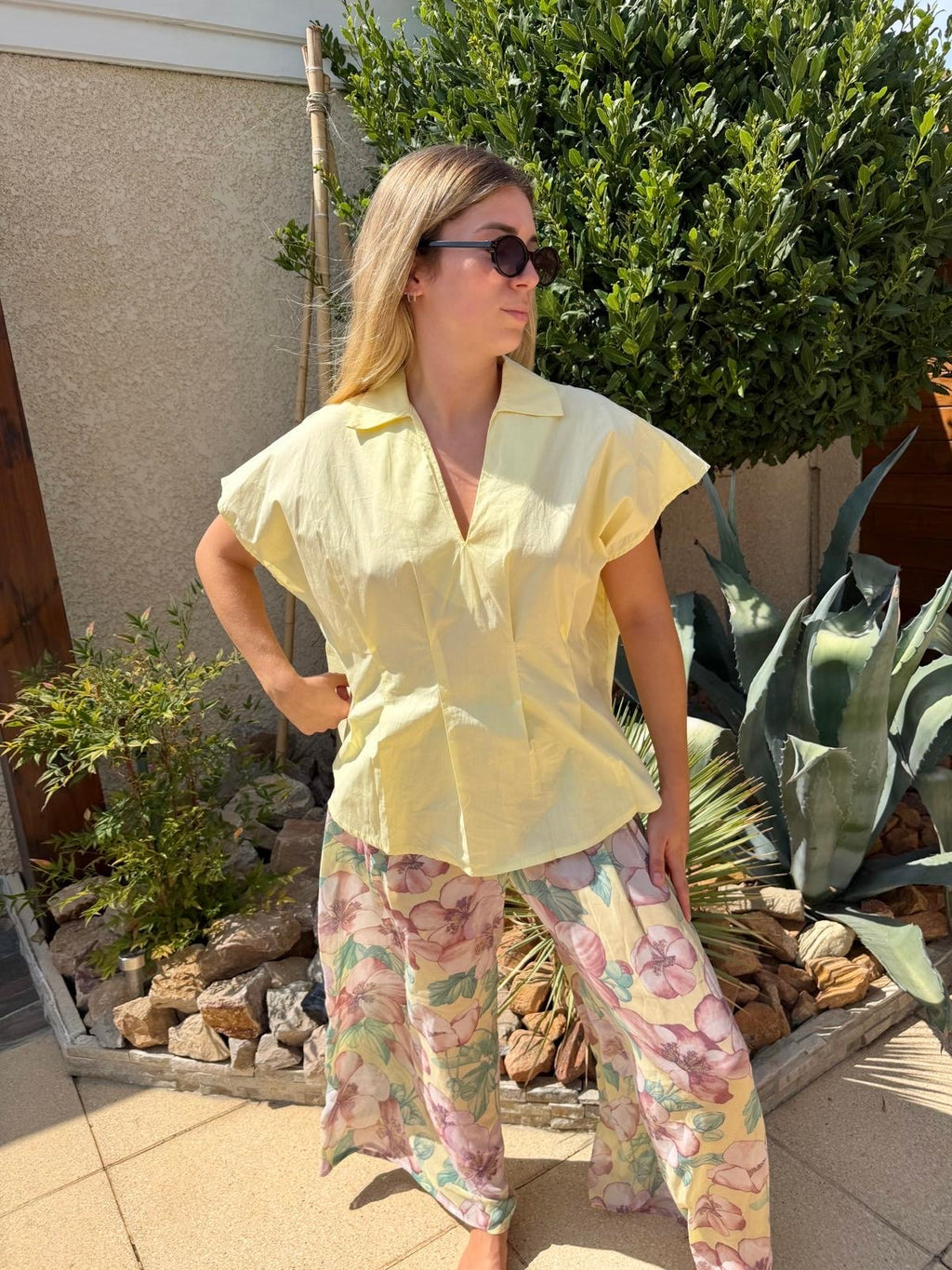 Blouse Jaune Pastel