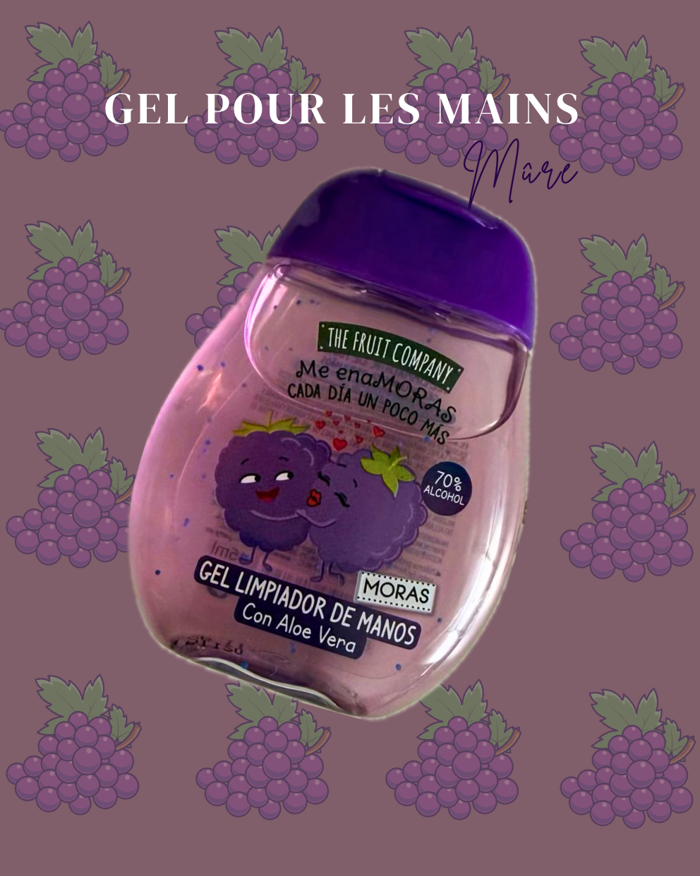 Gel Antibactérien : Senteur Mûre 🫐