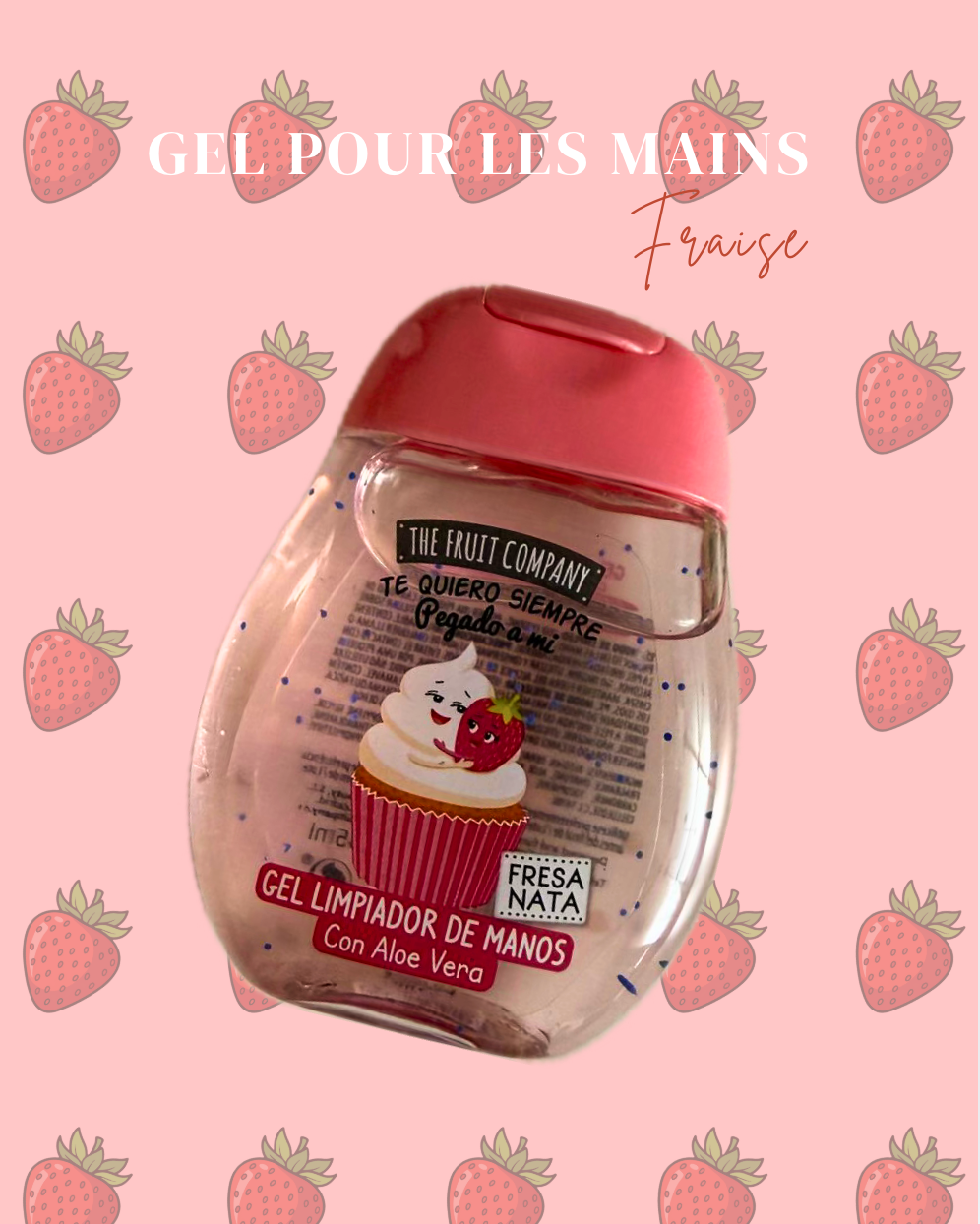 Gel Antibactérien : Senteur Fraise 🍓