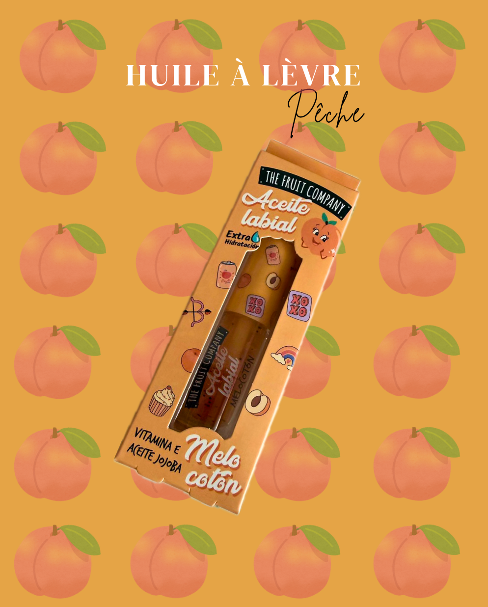 Huile à Lèvres : Pêche 🍑