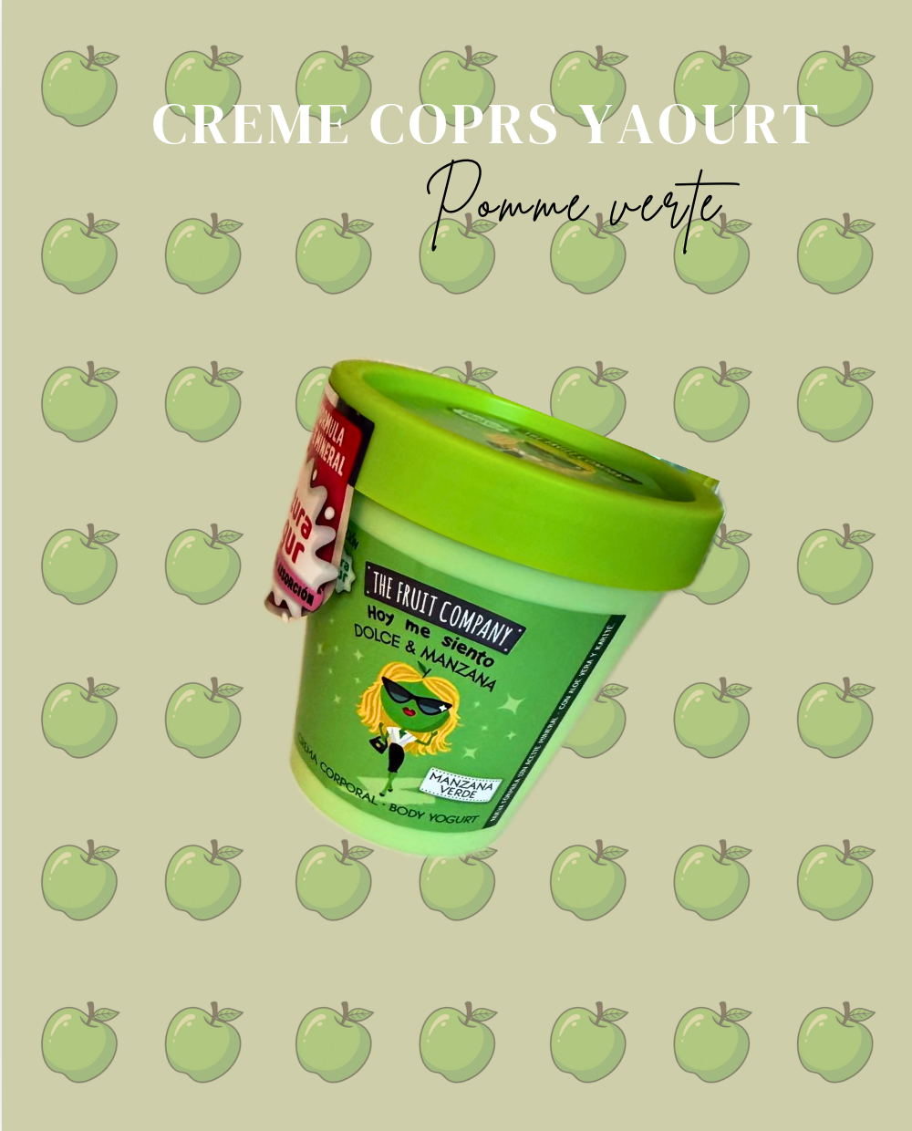 Crème Corps au Yaourt : Senteur Pomme Verte 🍏