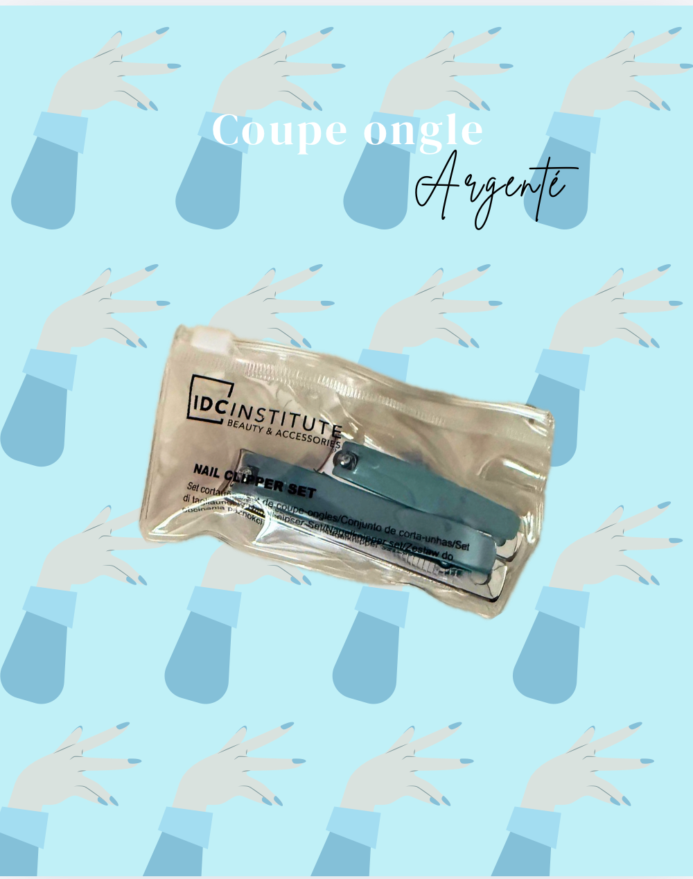 Coupe ongle bleu