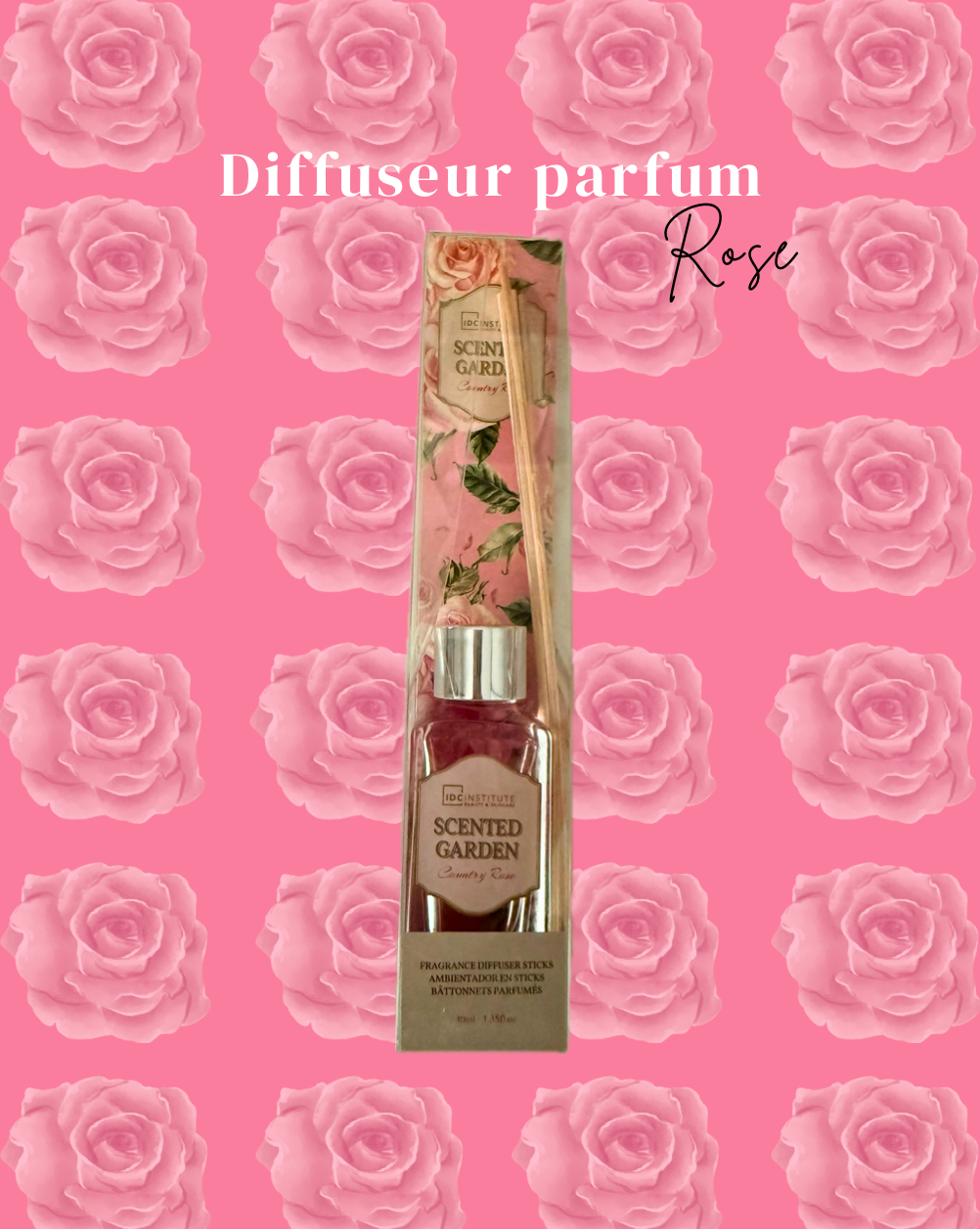Diffuseur de parfum rose 🌹