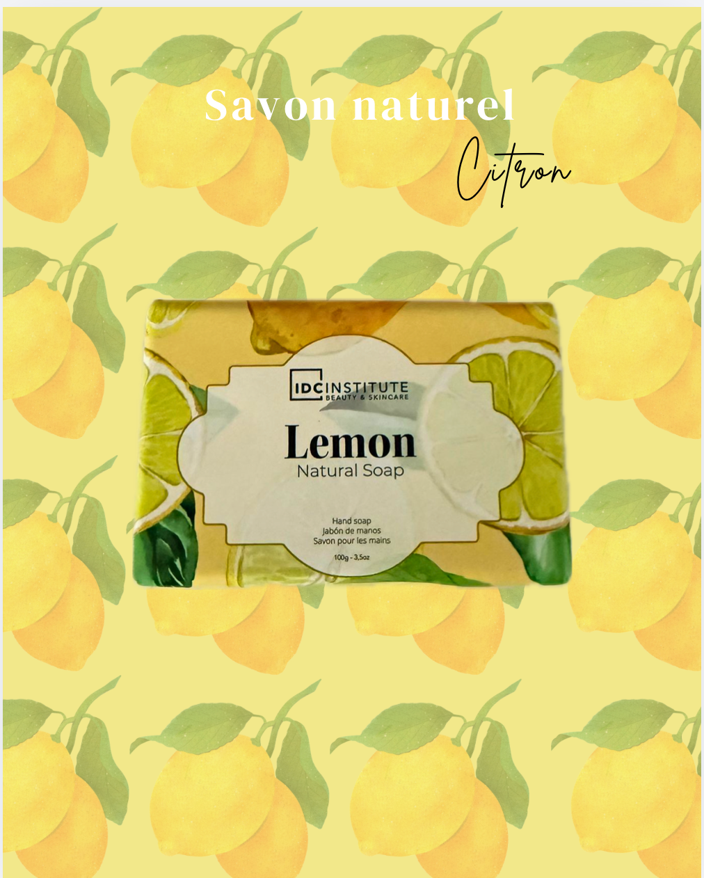 Savon main naturel citron 🍋